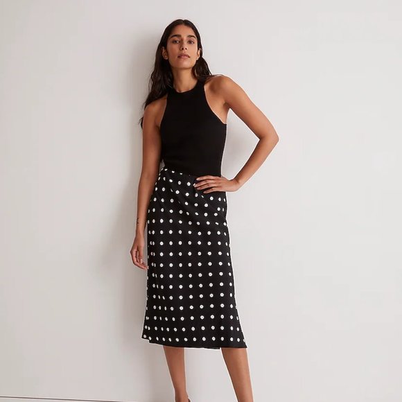 Madewell Layton Midi Slip Skirt - Picture 1 of 6